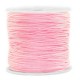 Macramé bead cord 0.8mm Light pink